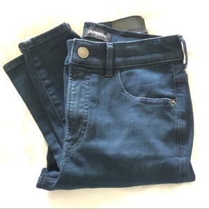 Express navy high rise jean legging